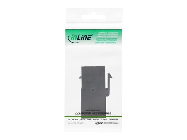 InLine 76202L, USB 3.1 (Gen.1) A female, USB Type-A, Svart