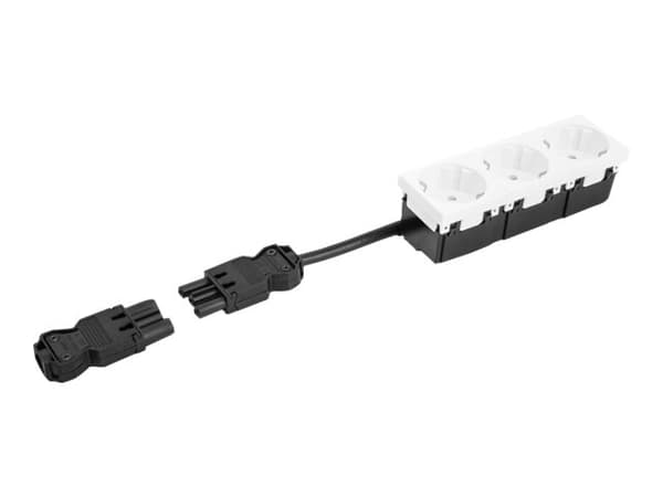 Delock - Strømkontaktsett - 250 V - 16 A - svart