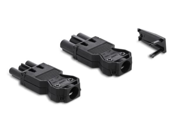 Delock - Strømkontaktsett - 250 V - 16 A - svart