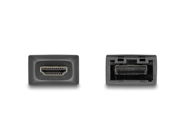 Delock - Hög hastighet - HDMI-adapter - HDMI hane till HDMI Type E (Automotive) hona låst - dubbelt skärmad - svart - 4K60Hz (3840 x 2160) stöd