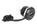 Miniatyrbild 1 av 2: Delock - Snäppbar modul - USB 3.2 Gen 1 with protective dust cap - USB - 1 USB-uttag - svart