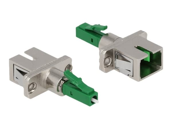 Delock - Kopplingsdon för nätverk - LC multiläge (hona) till SC enkelläge (hona) - fiberoptisk - grön