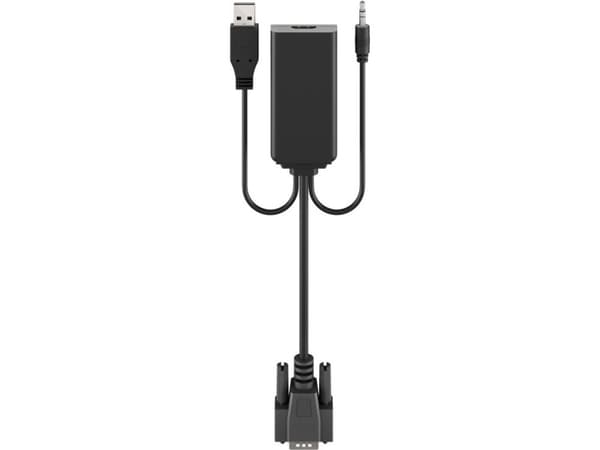 Goobay 61259, 0,16 m, VGA (D-Sub) + 3.5mm + USB Type-A, HDMI, Hankjønn, Hankjønn, Rett