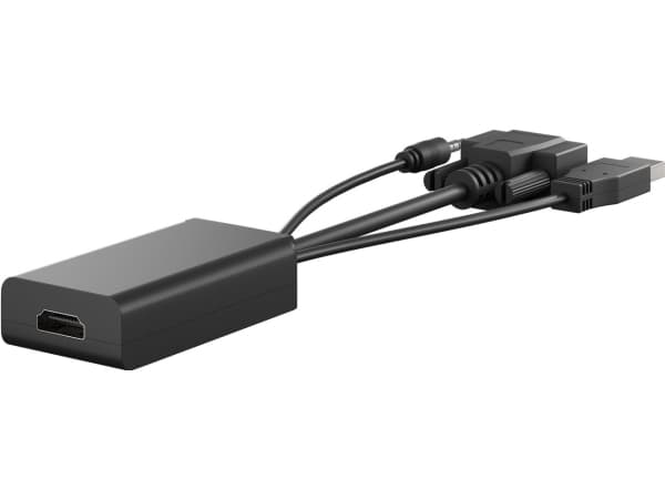 Goobay 61259, 0,16 m, VGA (D-Sub) + 3.5mm + USB Type-A, HDMI, Hankjønn, Hankjønn, Rett