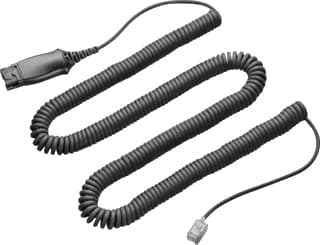 Poly HIS Adapter Cable - Hodetelefonkabel - Quick Disconnect hann - rullet sammen - for AVAYA 96XX; Definity 9631; one-X Deskphone Edition 96XX
