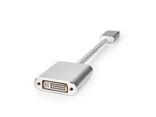 Nedis CCTB37250AL02, 0,2 m, DisplayPort, DVI-D, Hankjønn, Hunkjønn, Rett