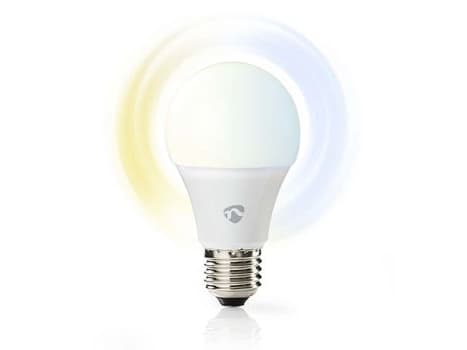 Nedis WIFILW10WTE27, 9 W, 60 W, E27, 800 lm, 25000 timer, Kjølig hvit, Varm hvit