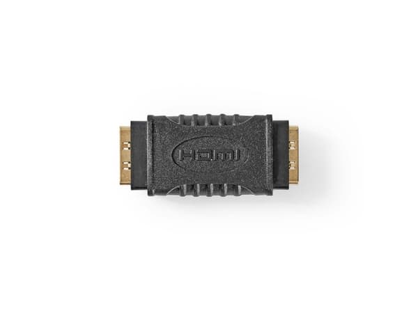 Nedis CVGB34900BK, HDMI Typ A (Standard), HDMI Typ A (Standard), Svart, Guld