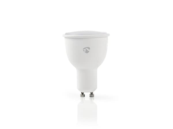 Nedis WIFILC10WTGU10, 4,5 W, 35 W, GU10, 380 lm, 25000 timer, Multi, Varm hvit, Hvit