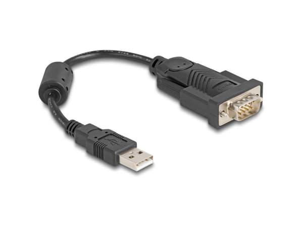 Delock - Seriell adapter - USB - RS-232 - svart