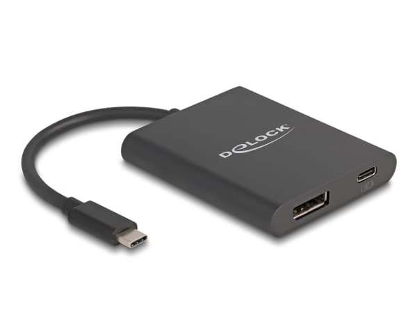 Delock - Video adapter - DisplayPort (Alt Mode) - 13 cm - 8 K 30 Hz (7680 x 4320) støtte, 4 K 120 Hz (3840 x 2160) støtte, 8K 60 Hz (7680 x 4320) stø