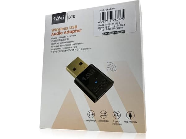 B10 Bluetooth 5.0 USB lydsender 1Mii aptX 20m