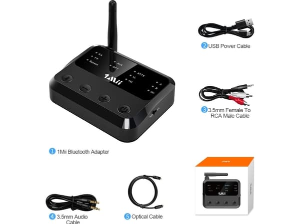 1Mii B310 Pro Bluetooth-sendermottaker APTX-HD 50m
