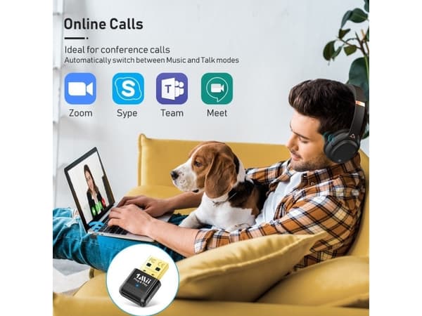 Adapter bluetooth 1Mii B10A Bluetooth 5.0 USB lydsender opp til 20m