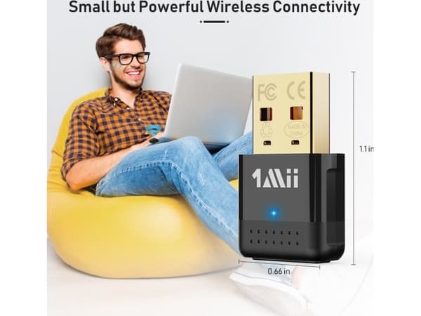 Adapter bluetooth 1Mii B10A Bluetooth 5.0 USB lydsender opp til 20m