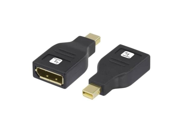 Techly IADAP DP-MDP2, DisplayPort, Mini DisplayPort, Sort