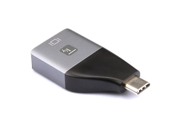 Techly IADAP USBC-DP4K, USB Type-C, DisplayPort-lähtö, 3840 x 2160 pikseliä