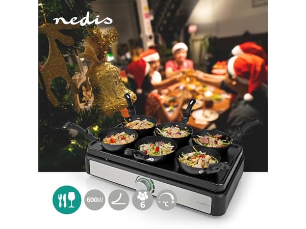Nedis FCRA310FBK6, 600 W, 270 mm, 440 mm, 100 mm, 262 g, 6 styck