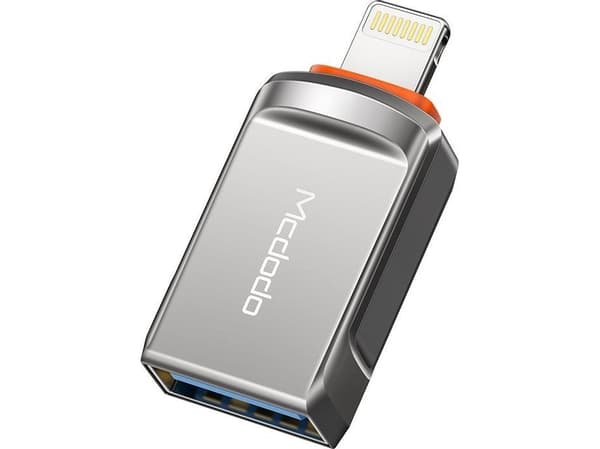 Adapter USB Mcdodo OT-8600 Lightning - USB Srebrny (OT-8600)