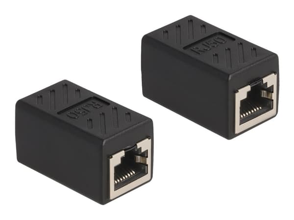 Delock - Nettverksadapter - RJ-50 (P) til RJ-50 (P) - FTP - CAT 5e - svart