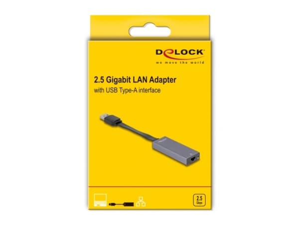 Delock - Nettverksadapter - USB 3.0 - 2.5GBase-T x 1 - antrasitt