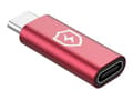 Miniatyrbild 1 av 3: MicroConnect - USB-adapter - 6-stifts USB-C (hane) till 6-stifts USB-C (hona) - 5 V - 2.4 A - säker laddning, datablockerare, endast laddning - röd