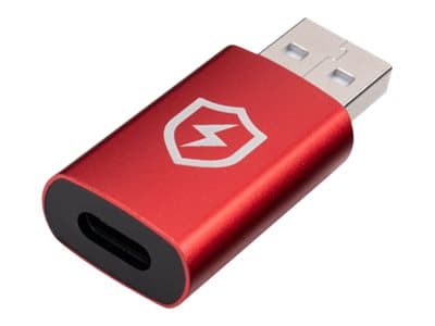 MicroConnect - USB-adapter - USB (hane) till 24 pin USB-C (hona) - 5 V - 2.4 A - säker laddning, datablockerare - röd