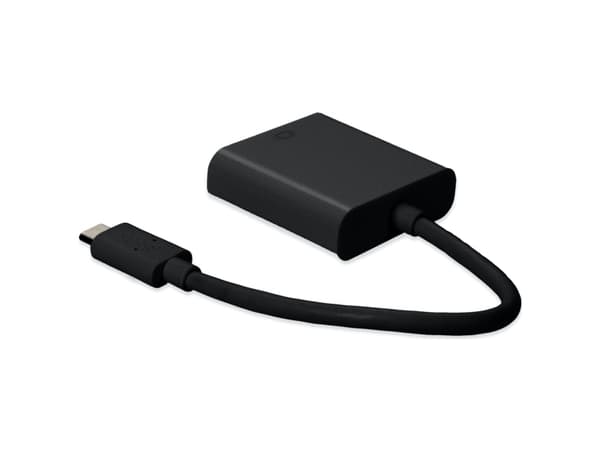 DELTACO - Video adapter - 24 pin USB-C hann til HDMI hunn - svart - støtte for 4K 60 Hz (3840 x 2160)