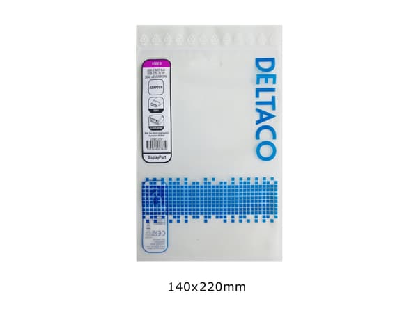 DELTACO - Videosplitter - 2x 4K60Hz - 2 x DisplayPort - stasjonær