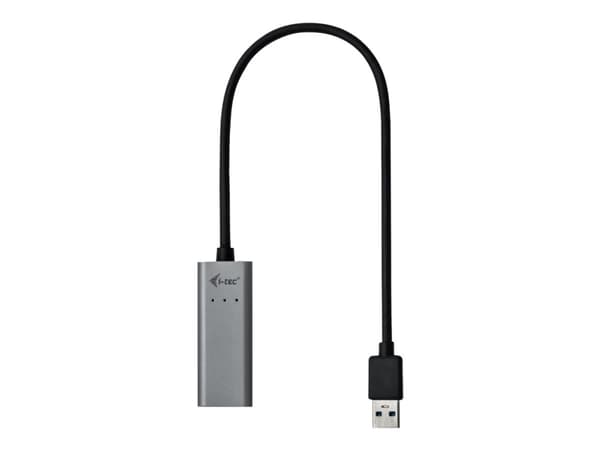 i-Tec USB 3.0 Metal Gigabit Ethernet Adapter - Nettverksadapter - USB 3.0 - Gigabit Ethernet x 1 - romgrå
