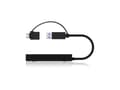 Miniatyrbilde 1 av 5: Splitter IcyBox mobil USB 3.2 til Dual HDMI detaljhandel