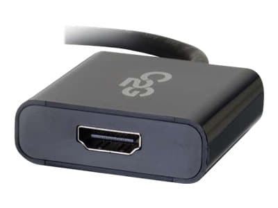C2G Mini DisplayPort to HDMI Active Adapter Converter 4K UHD - Black - Video adapter - Mini DisplayPort hann til HDMI hunn - trippel beskyttelse - sv