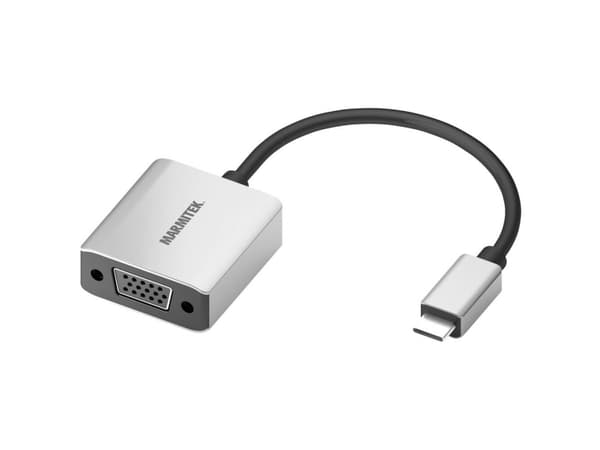 Marmitek 08370, 0,15 m, USB Type-C, VGA (D-Sub), hane, hona, rak