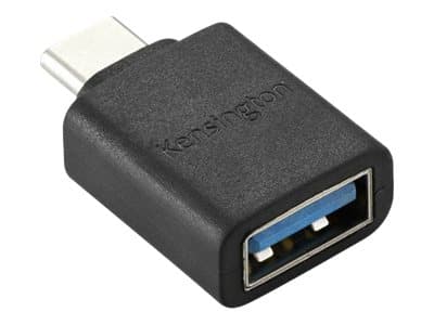 Kensington CA1010 - USB-adapter - 24 pin USB-C (hane) till USB typ A (hona) - 5 V - 3 A - halogenfri, formpressad - svart