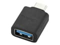 Miniatyrbild 2 av 5: Kensington CA1010 - USB-adapter - 24 pin USB-C (hane) till USB typ A (hona) - 5 V - 3 A - halogenfri, formpressad - svart