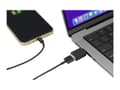 Miniatyrbild 1 av 5: Kensington CA1010 - USB-adapter - 24 pin USB-C (hane) till USB typ A (hona) - 5 V - 3 A - halogenfri, formpressad - svart