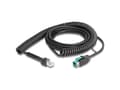 Miniatyrbild 5 av 5: Delock - USB-kabel - USB PlusPower (han) til RJ-50 (han) - USB 2.0 - 12 V - 3 m - snoet - sort
