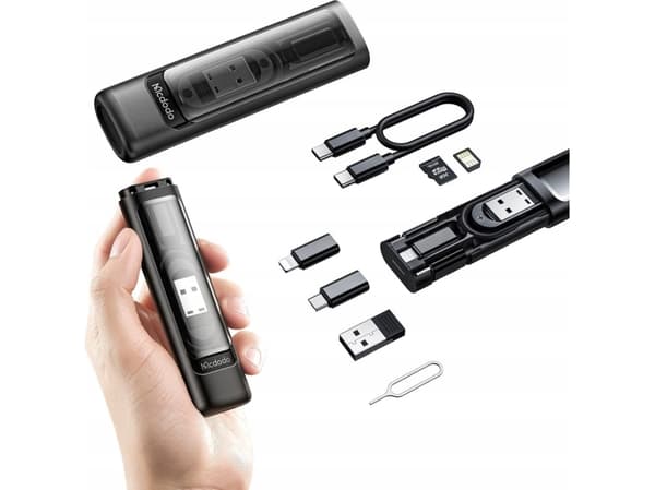Mcdodo USB-adapter MCDODO REISADAPTERKABLER MED KASE 9 I 1 WF-1720