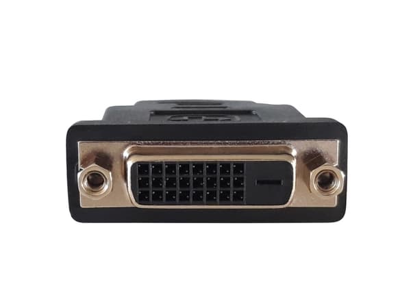 Techly HDMI - DVI-D M/F, HDMI, DVI-D, Musta