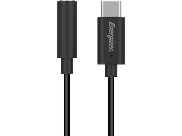 Adapter AV Energizer Energizer Ultimate - Adapter audio USB-C do jack 3,5 mm 11 cm (Czarny)