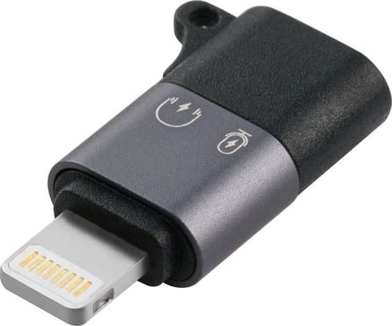 MicroConnect - Lightning-adapter - 24 pin USB-C hona till Lightning hane - silver