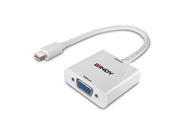 Lindy 38317, 0,16 m, Mini DisplayPort, VGA (D-Sub), Hankjønn, Hunkjønn, Rett