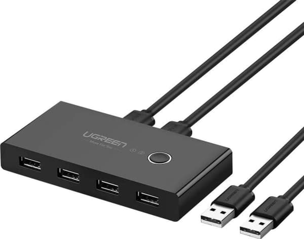 Kytkentärasia UGREEN 30768B, USB 3.0 (musta)