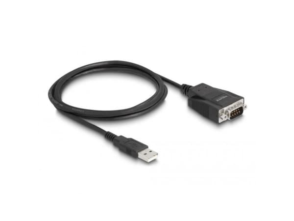 Delock Adapter USB 2.0 Type-A hann til 1 x seriell RS-232 D-Sub 9 hann