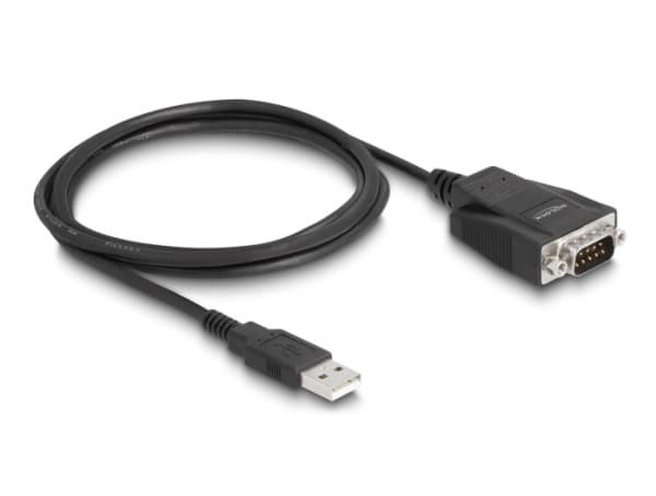 Delock Adapter USB 2.0 Type-A hann til 1 x seriell RS-232 D-Sub 9 hann