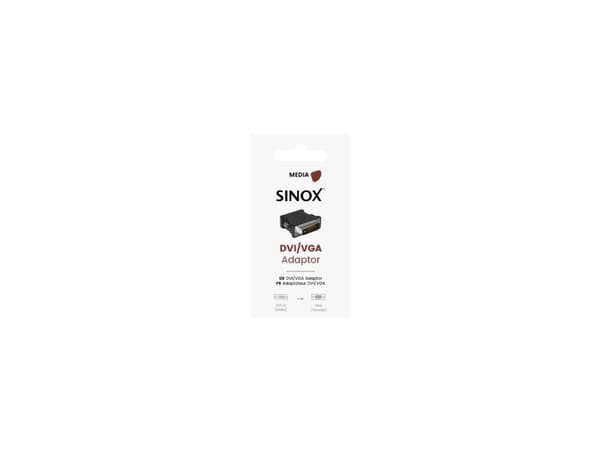 Sinox DVI - VGA adapter. Sort