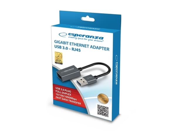 Esperanza ENA101 ETHERNET 1000 MBPS ADAPTER USB 3.0-RJ45