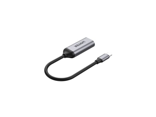 Unitek - Videokort - 24 pin USB-C hane till HDMI hona - rymdgrå - 4K60Hz UHD-stöd