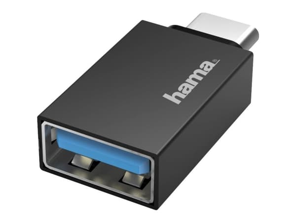 Hama - USB-adapter - 24 pin USB-C (hann) til USB-type A (hunn) - USB 3.2 Gen 1 On-The-Go - svart