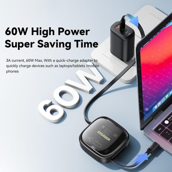 Set integrerad USB-C-adapter kabelsats Laddningskabel Omvandlare